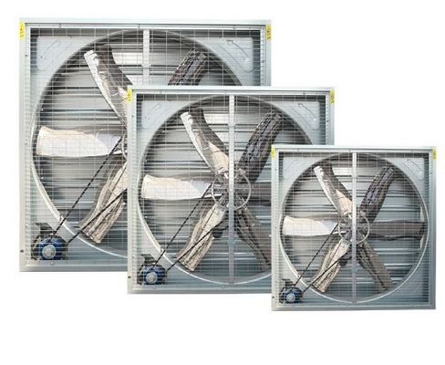 Ventilador de extração de CA montado na parede de 48 polegadas com ventilação de estufa de prata do motor Siemens