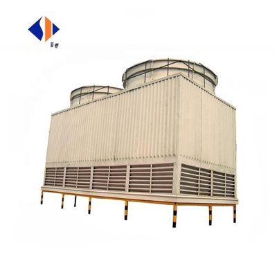 FRP Industrial Quadrado Contador de Fluxo de Água Torre de Refrigeração 10-1000m3/h Fácil de operar