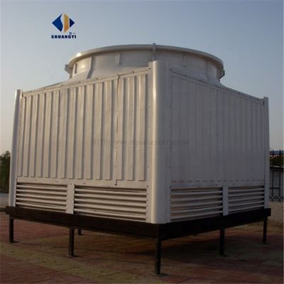 FRP Industrial Quadrado Contador de Fluxo de Água Torre de Refrigeração 10-1000m3/h Fácil de operar