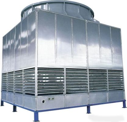 Torre de refrigeração de água industrial de 400 toneladas de automação de fluxo cruzado com projeto de tipo fechado