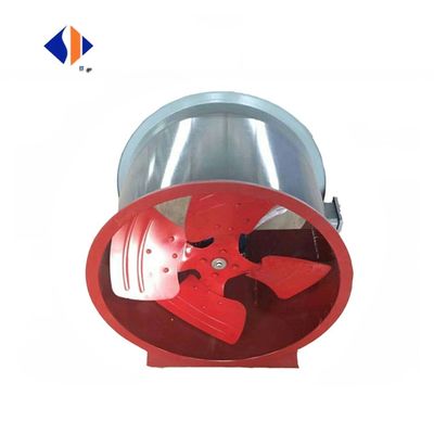 Vários tipos de ventiladores de fluxo axial com lâminas de plástico e altura máxima de 5 m no ponto mais baixo