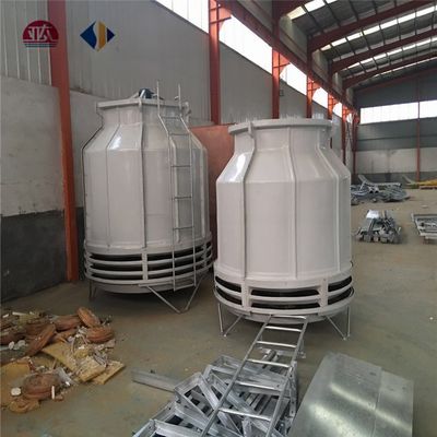 PVC Filler Torre de arrefecimento de fluxo de contador redondo pequeno para capacidade industrial de 10T/20T/30T