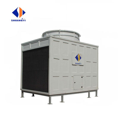 Refrigerador de torre de refrigeração de água de fluxo cruzado industrial com tensão de 380V e preenchimento de PVC