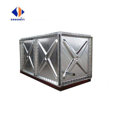 7500L/H AI Tanque de armazenamento de água de aço galvanizado rectangular seccional para garantia