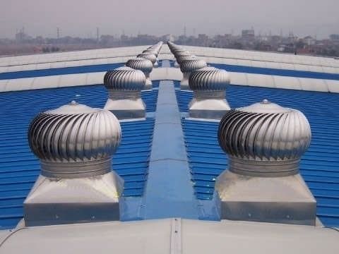 200mm 300mm Turbo ventilador de telhado de energia eólica Ideal para alimentos e bebidas Sem escape de energia