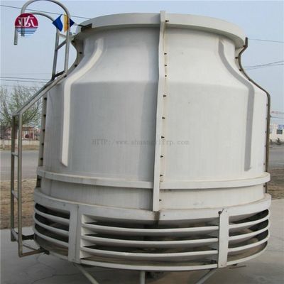 Torre de refrigeração de tipo fechado de contra-fluxo Sistema de refrigeração automático de forma redonda 0,75-30kw