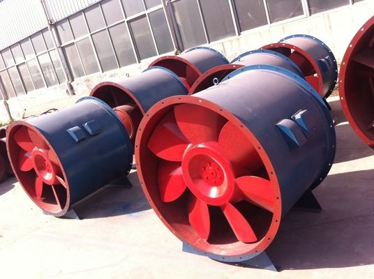 Ventilador de ventilação de exaustão de alto material industrial de combate a incêndios para fluxo axial de fumaça
