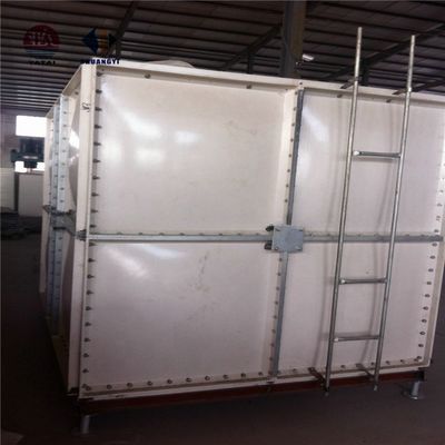 Fabricação de resinas alimentares 3 camadas FRP retangular tanque de água para 70 graus de temperatura
