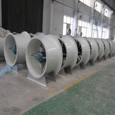 Tipo de corrente elétrica CA Fente de ventilação de fluxo axial de escape de FRP industrial personalizado