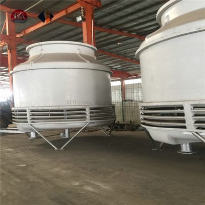 Torre de refrigeração de fluxo contador de forma redonda de 50 t de FRP de alta capacidade para uso industrial