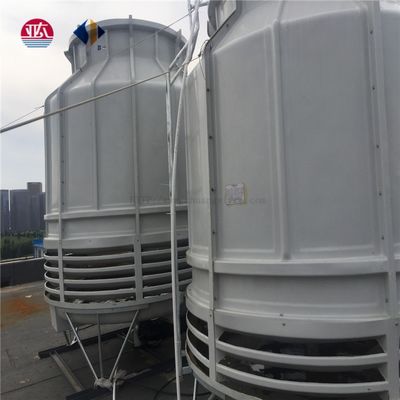Torre de refrigeração de fluxo contador de forma redonda de 50 t de FRP de alta capacidade para uso industrial