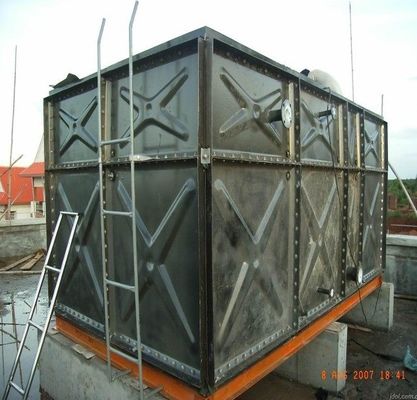 1000 kg Peso HDG Painel de aço galvanizado Tanque de armazenamento de água para incêndio e água