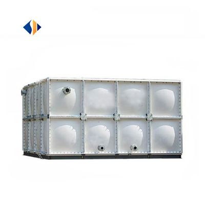 Tanque de água GRP de grande volume 100m3 com estrutura de aço galvanizado a quente e escada externa