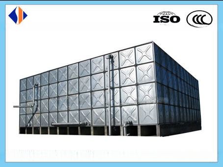 1106-4115 mm Tanques de água de aço galvanizados a quente para uso industrial