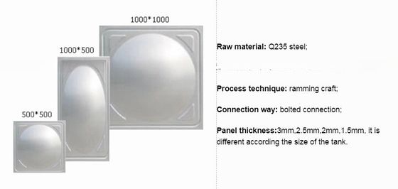 20m3 Resinas de tanques de água GRP/FRP/SMC para resistência à corrosão eficaz e duradoura