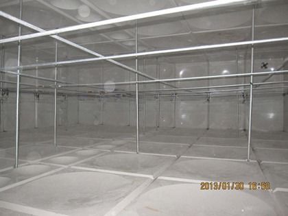 Fazendas 100m3 Tanque de água de fibra de vidro com alta produtividade 50000L/H Efficiência