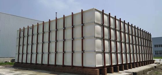 Fazendas 100m3 Tanque de água de fibra de vidro com alta produtividade 50000L/H Efficiência