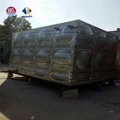 Tanque de água de aço inoxidável retangular de qualidade industrial com vida útil de 30 a 50 anos