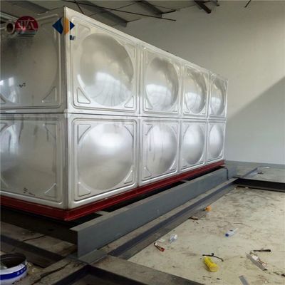 Tanque de água de aço inoxidável retangular de qualidade industrial com vida útil de 30 a 50 anos