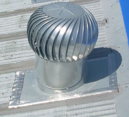 Ventilador de telhado de alto volume de ar anticorrosivo com lâmina de plástico e alumínio autodirigido