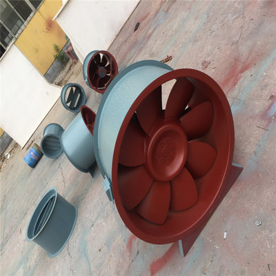 Ventilador axial portátil de escape de fumo com pés de montagem e tensão 380 volts ou conforme exigido