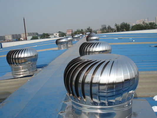 Automatização de ventilação sem energia simplificada com ventilador de turbina de telhado Shuangyi FRP/GRP/SS304