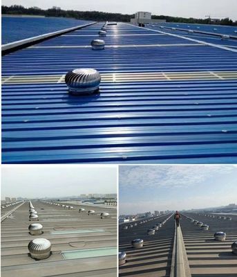 3 polegadas Top Moda Vento Acionado Turbo Roof Ventilador Não Power Automation Ventilador de escape
