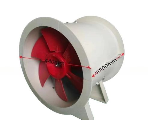 Ventiladores de escape de fluxo axial FRP de túnel de potência com tensão do motor externo 22-460V Fluxo m3/h 3584-113897