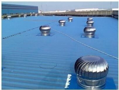 Qingdao Loading Port Roof Fan de aço inoxidável sem energia a baixo custo