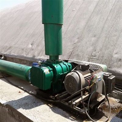 Um pequeno estoque 15hp Modelo 100 Three Lobe Roots Blower com 50-200A Calibre