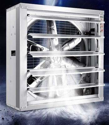 Ventilador de extração de CA montado na parede de 48 polegadas com ventilação de estufa de prata do motor Siemens
