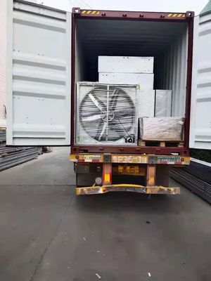 Ventilador de extração de CA montado na parede de 48 polegadas com ventilação de estufa de prata do motor Siemens