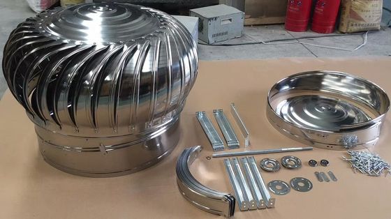 Ventilador de exaustão de turbina de ventilação de telhado movido pelo vento personalizado para eficiência ideal