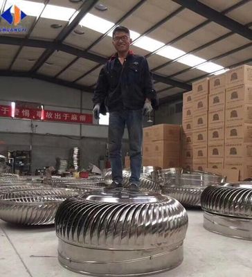 Ventilador de turbina de telhado de aço inoxidável 304 sem motor de energia e tensão personalizada