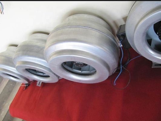 Ventilador centrífugo em linha GDF adequado para instalação de dutos e aplicações de escape de gás