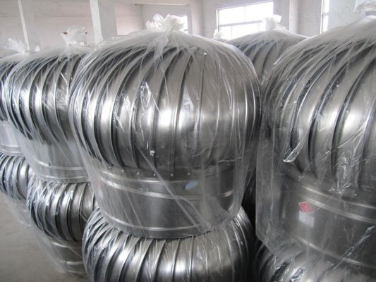 Ventilador de turbina de telhado de aço inoxidável acionado pelo ar para ventilação ideal
