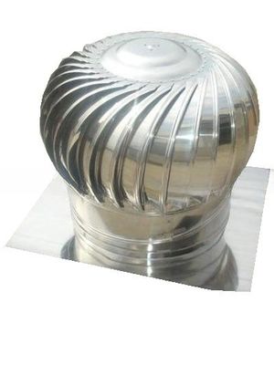 Ventilador de turbina de telhado de aço inoxidável acionado pelo ar para ventilação ideal